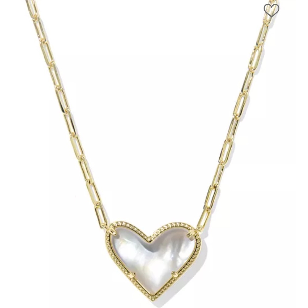 NWT- Kendra Scott Ari Heart Statement Pendant Necklace - Picture 4 of 8